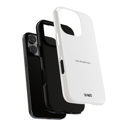 002 - CUSTOMIZABLE ODI Plate Phone Case