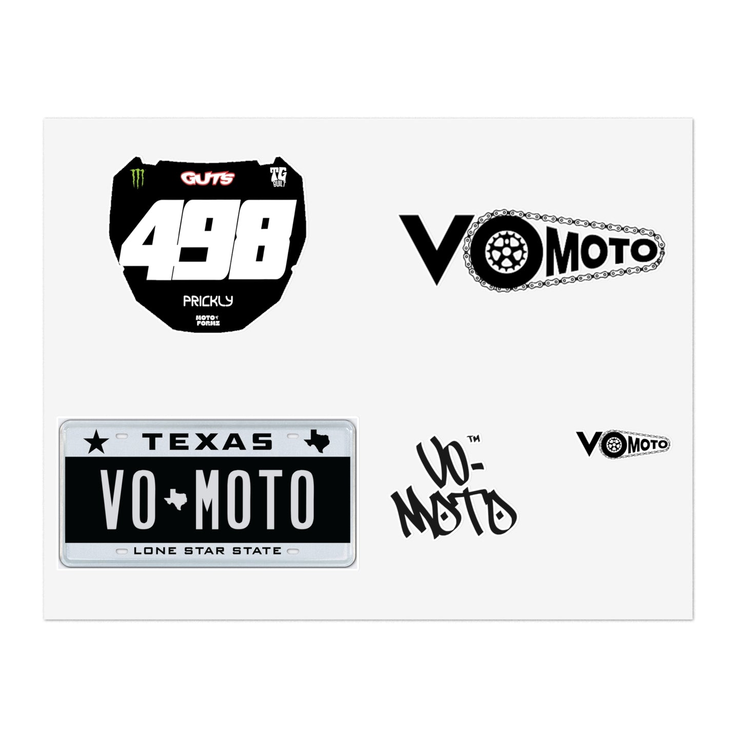 002 - RANDOM Sticker Sheet - VO Moto