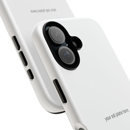 002 - CUSTOMIZABLE ODI Plate Phone Case