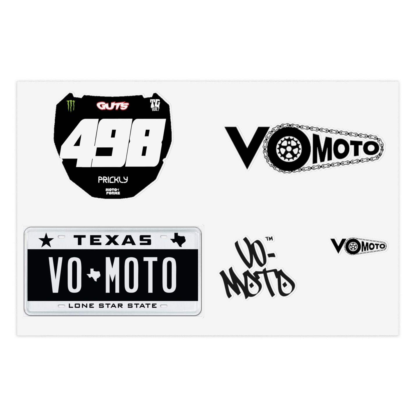 002 - RANDOM Sticker Sheet - VO Moto